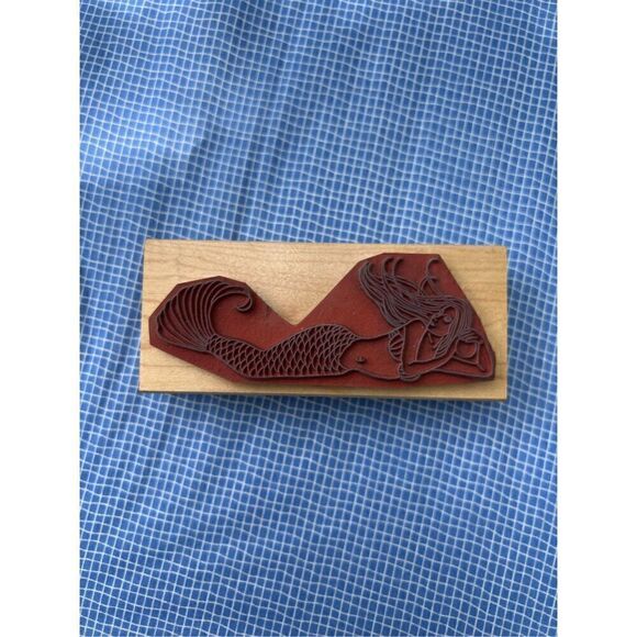Vintage Rubber Mermaid Stamp - Picture 5 of 5